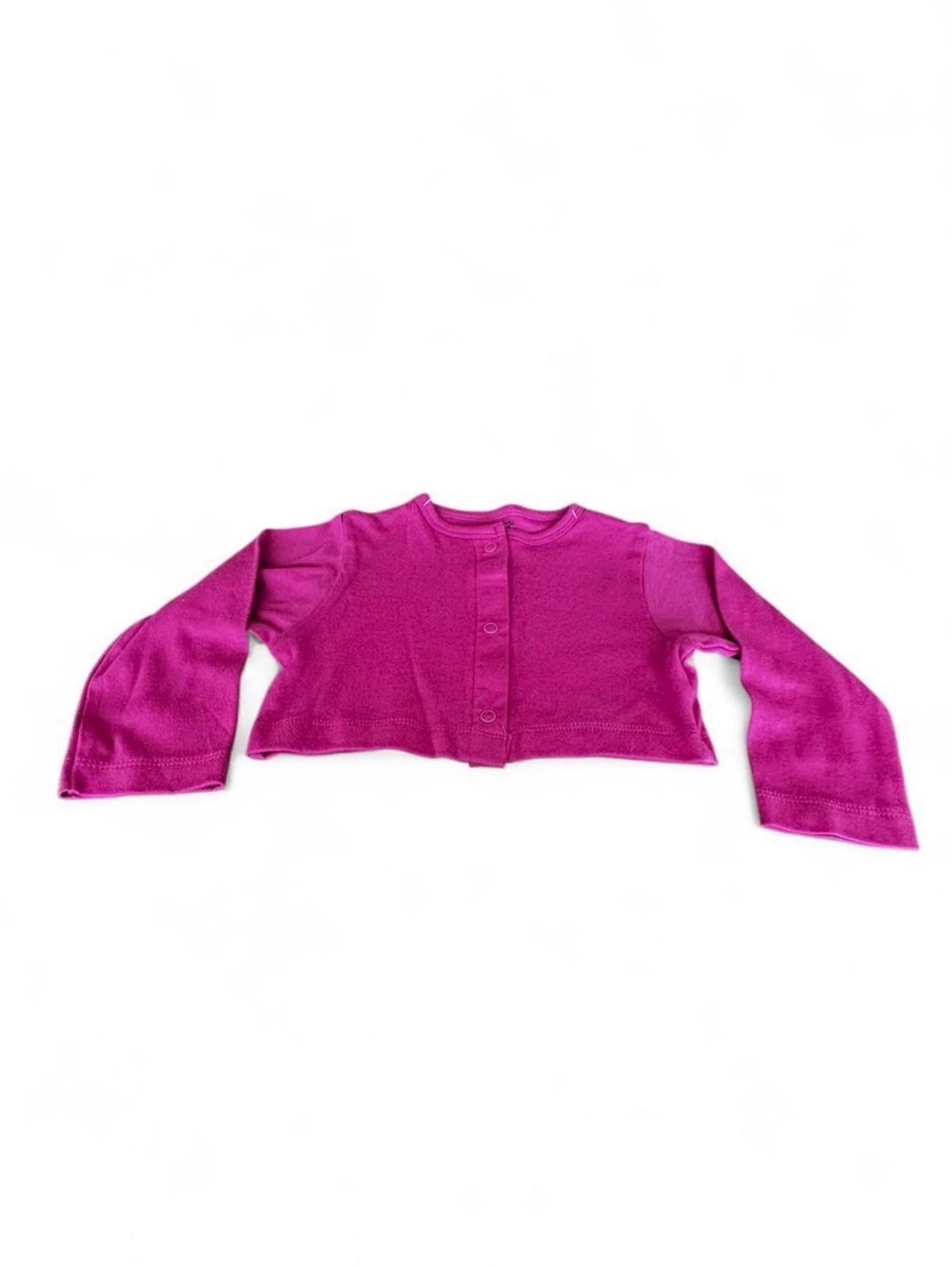 Girls Cropped Button-Front Sweater Cardigan - Pink
